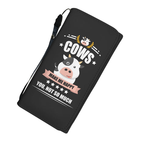 Image of Cows Make Me Happy Womens Wallet