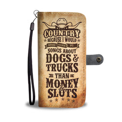 Country Music Phone Wallet Case