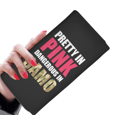 Image of Pretty In Pink Dangerous in Camo Womens Wallet