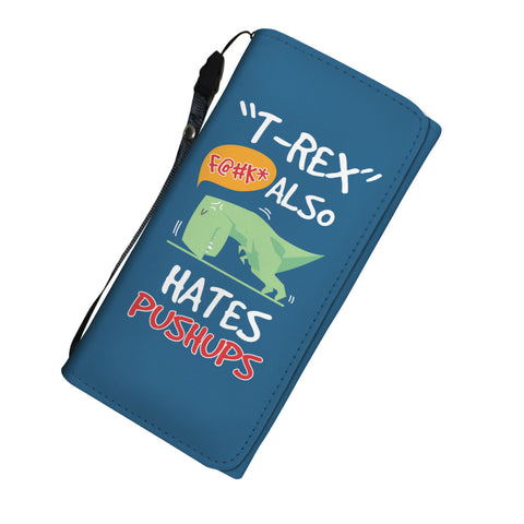 Image of T-Rex Hates Pushups Womens Wallet