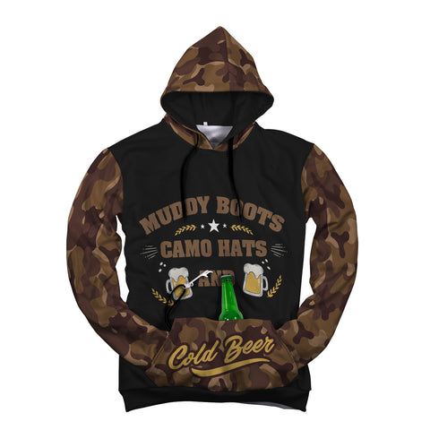 Image of Muddy Boots & Camo Pop Top Hoodie